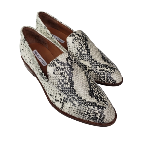 Chelsea & Violet Shoes - Chelsea & Violet Jenna Snake Print Leather  NIB